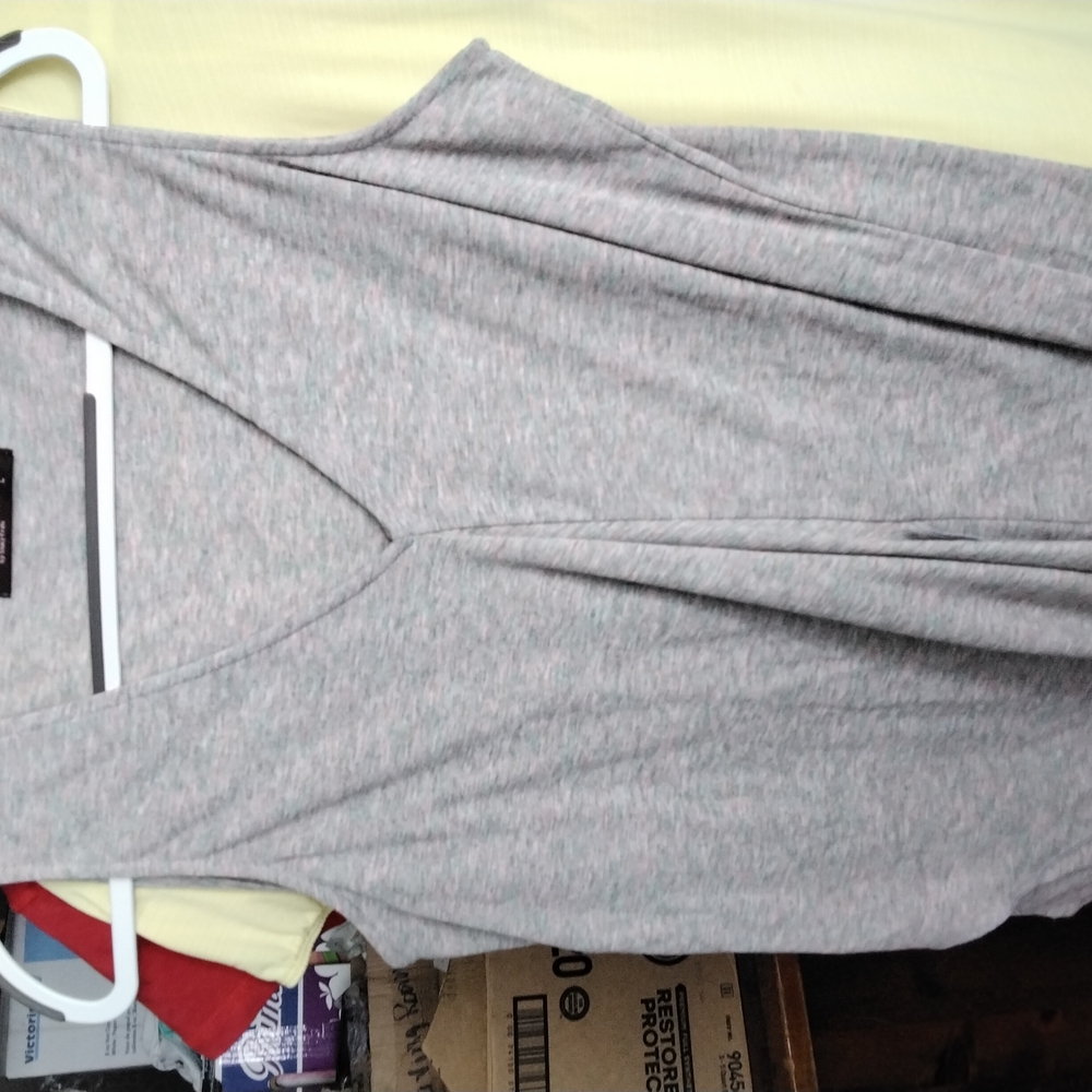 Sweet Pea Gray Wrap Tank Top